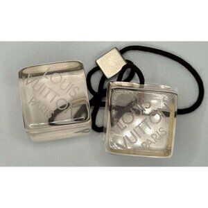 Louis Vuitton Paris Clear Cube Hair Tie COA & Dust Bag